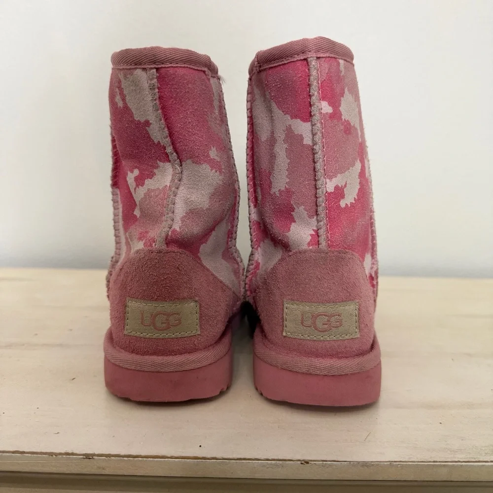 Ugg Pink Camo Classic Short Boots